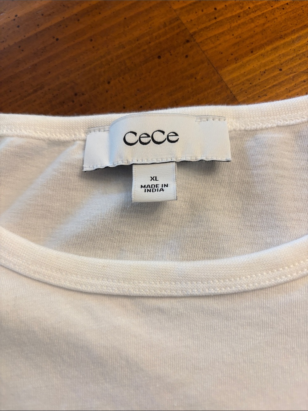CeCe White Tee with Green 'CIAO' Graphic - Picture 2 of 3